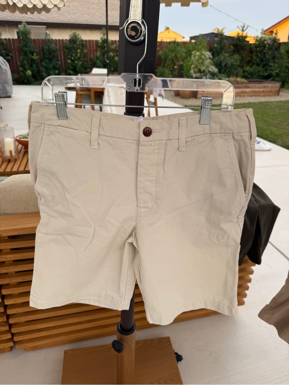 Outerknown men’s Casual Cotton Shorts - Beige